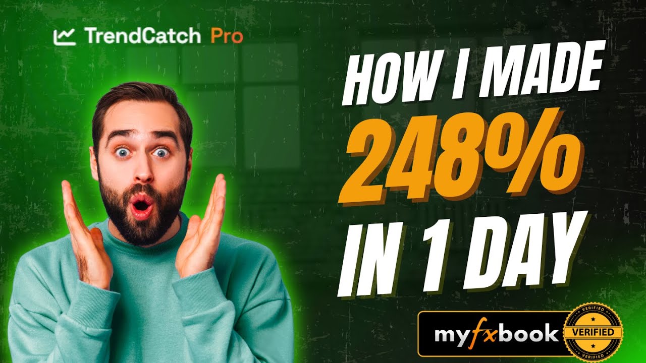 Live Forex Robot : TrendCatch Pro 2.4x Growth on $1,000 in 1 Day (MyFXBook Stats)