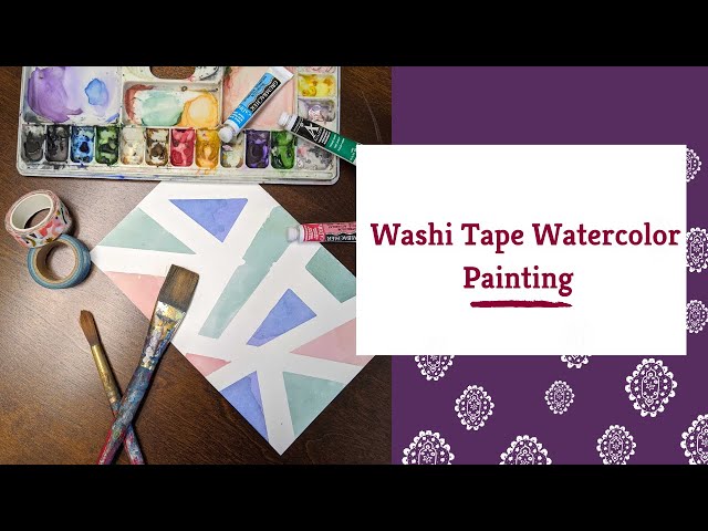 Masking Tape For Watercolors - The two types that I use 