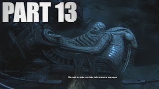 Alien: Isolation Walkthrough Part 13 - Alien Ship - Gameplay Review Let's Play Xbox One