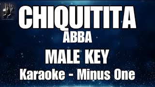 CHIQUITITA | ABBA •MALE KEY • KARAOKE | MINUS ONE