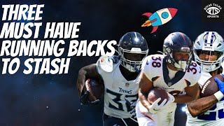 HIDDEN GEMS: 3 Running Backs To Stash For MASSIVE FANTASY UPSIDE!