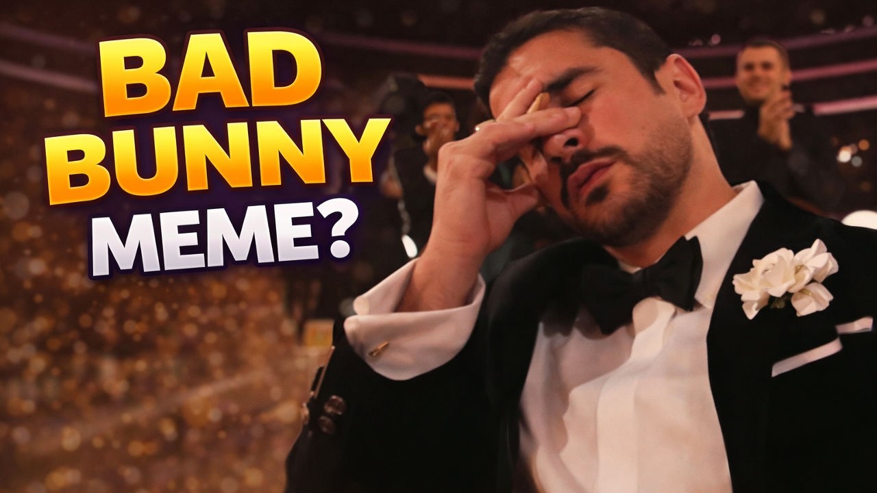 Bad Bunny Meme: Why Did He Freeze? The Bad Bunny "Grammy Pause" Mystery ...