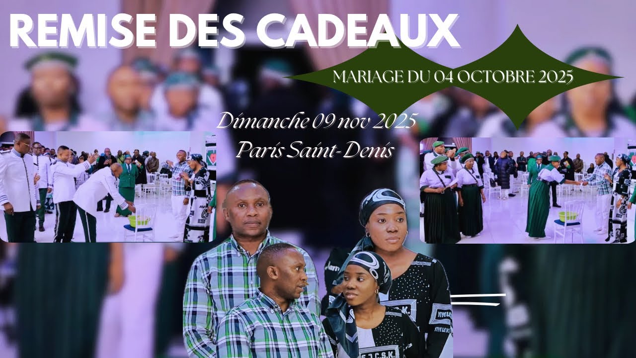 DIMANCHE SPÉCIAL - REMISE DES CADEAUX MARIAGE DU 04 OCT 2025 - SAINT DENIS 