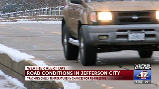 ROAD CREWS REMIND DRIVERS TO WATCH OUT for POSSIBLE BLACK ICE ON JEFFERSON CITY ROADS 6PM