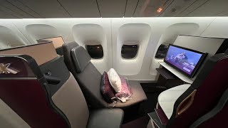 Qatar Airways Qsuites (New York JFK to Doha Hamad International Airport DOH) Boeing 777-300ER screenshot 5