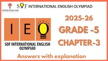 IEO - International English Olympiad | Class - 5 | Chapter 3 | Phrasal Verbs ; Idioms and Proverbs