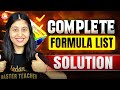 Complete Formula List - Solution Chapter | Chemistry Solution Chapter Formula - Siona Mam