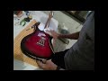 Making an old stratocaster guitar looks like a refurbished relic guitar.