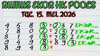 HK PREDICTION MAY 15, 2026 | HONG KONG POOLS TONIGHT | ACCURATE HEAD-TAIL FORMULA