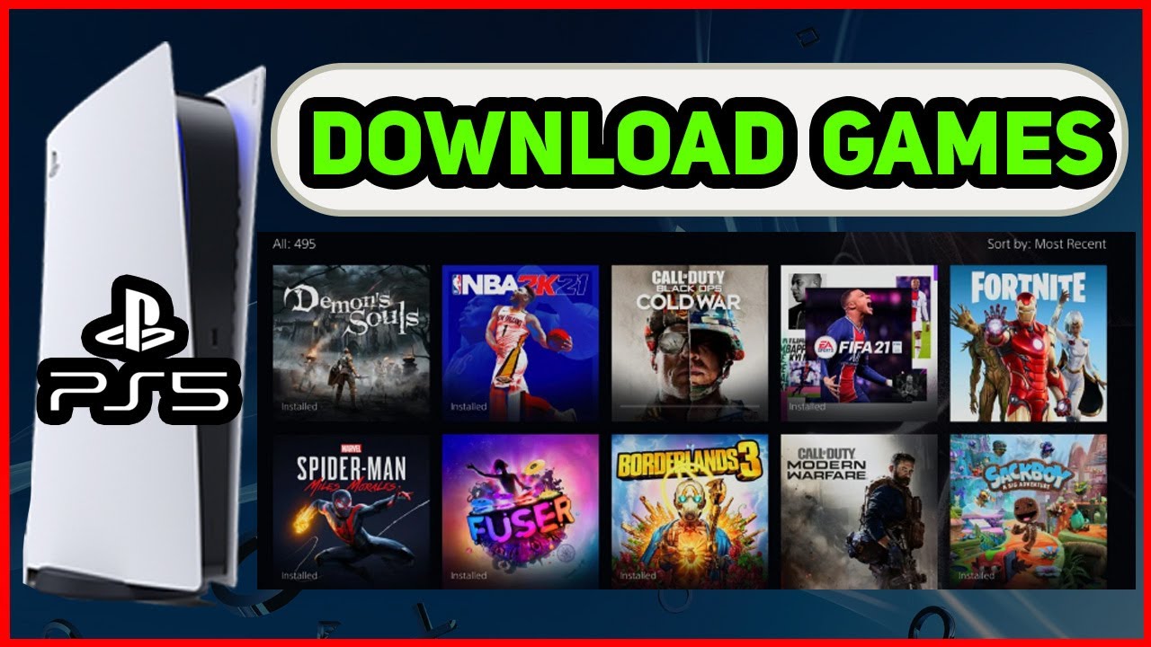 PS5 HOW TO DOWNLOAD GAMES! YouTube