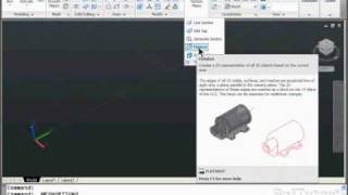 AutoCAD 3D - Menus & Ribbon Bar Overview - for versions 2009, 2010, 2011, 2012, 2013 & 2014