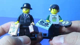 Lego Minifigures Series 8 Blindbag Unboxing DJ and Businessman