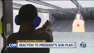 Local reaction to President Obama's gun action