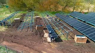 Freiflächen/Freiland Photovoltaikanlage Unterkonstruktion RECA RS2  750kwp, Anklam | Reca Solar