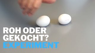 Ei roh oder gekocht Experiment zum Nachmachen