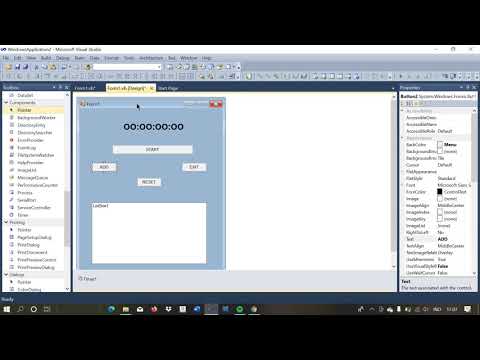 CARA MEMBUAT STOPWATCH | VISUAL STUDIO
