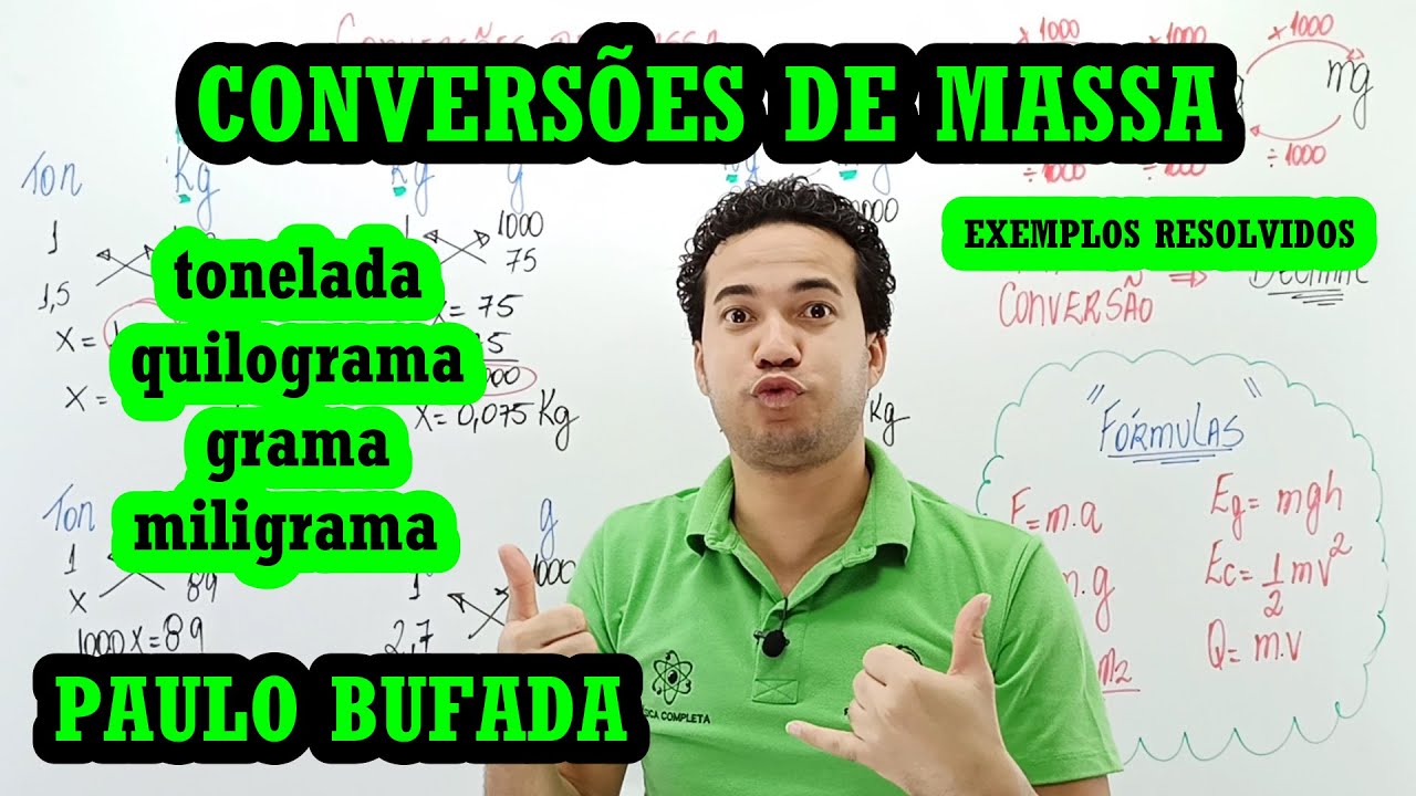 COMO CONVERTER TONELADA, GRAMA e MILIGRAMA em QUILOGRAMA (AULA 04 ...