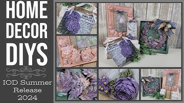 IOD Summer Release 2024 Home Decor DIYs