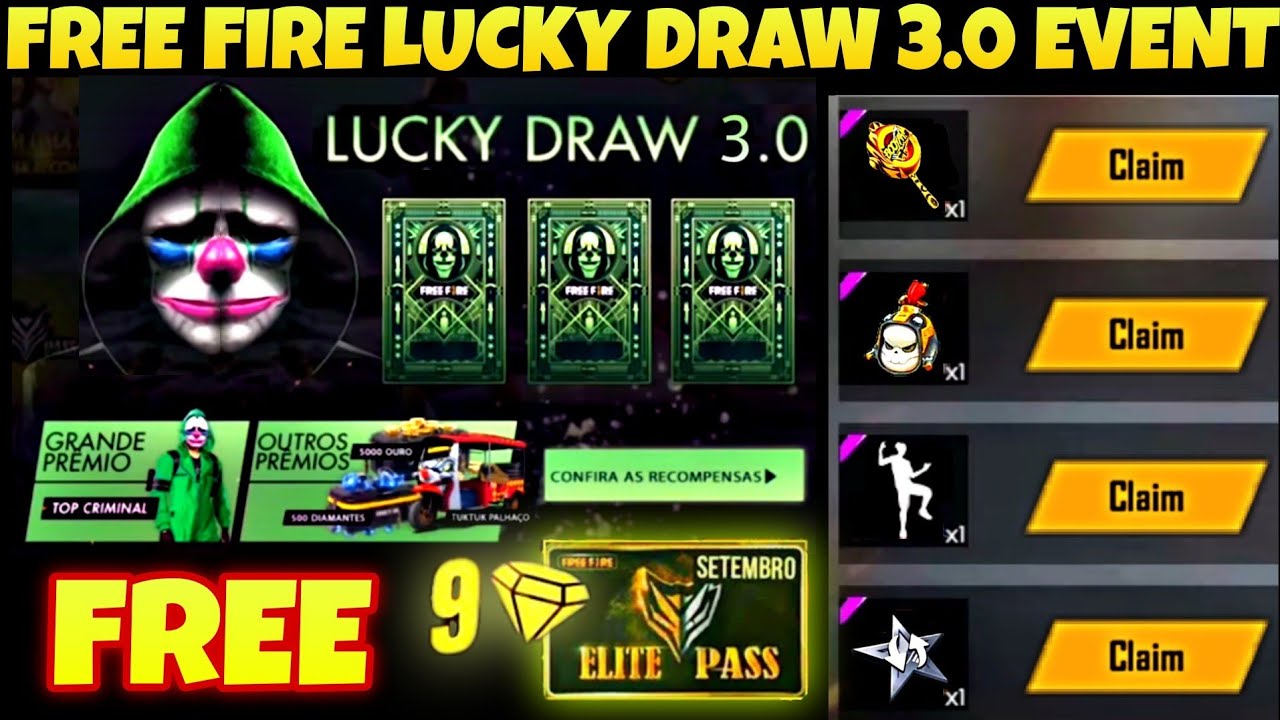 FREE FIRE LUCKY DRAW 3.0 EVENT | LUCKY WHEEL 2.0 | NEXT MAGIC CUBE BUNDLE |  FREE FIRE NEW EVENT 2020 - YouTube