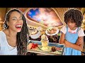 Mom vs Naiah Vs Elli: Waiter Picks Our Food at Disney World’s Magic Kingdom