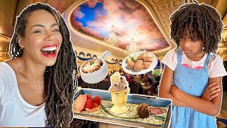 Mom vs Naiah Vs Elli: Waiter Picks Our Food at Disney World’s Magic Kingdom