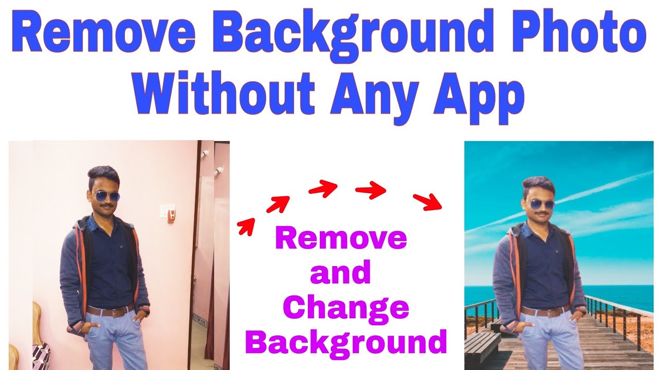 How to Remove Background Image Without Any App | How to Change Background  Photo Without App - YouTube