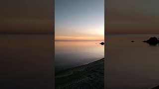 Sunrise fishing at the family cottage when Lake Erie was a flat calm, November 2025