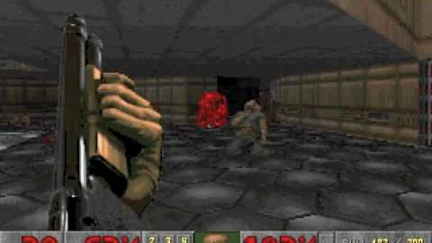 Doom Co-op - barrel death