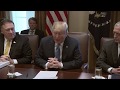 President Trump Hosts a Cabinet Meeting