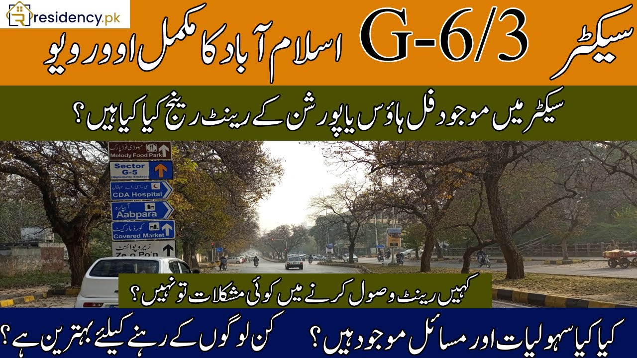 G6/3 Islamabad Rental Property Choices Detail and Rent Range Near To