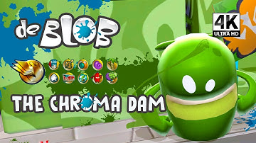 de BLOB Gameplay | (PC/4K 60FPS) | The Chroma Dam | Gold Medal | All Collectibles