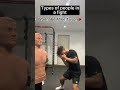 Types of people in a fight
