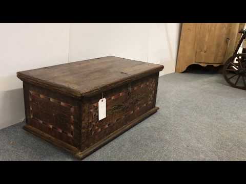 Mid 1800's Small Painted Pine Chest for sale - Pinefinders Old Pine Furniture Warehouse