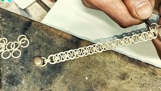 Making Silver Jewellery Chain Bracelet Design. Silver Making Jewellery. AR Jewellery।