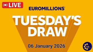 Euromillions draw Live Tuesday 06 January 2026 | Tirage Euromillions en direct | euro million draw