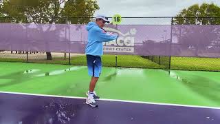 Unique corrective technique on the backhand slice lock it on contact by Rick Macci screenshot 4