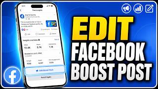 How to Edit Facebook Boost Post
