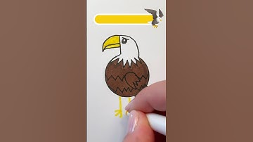 How to draw an eagle easy for kids 🦅