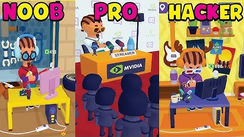 NOOB vs PRO vs HACKER l Idle Streamer!