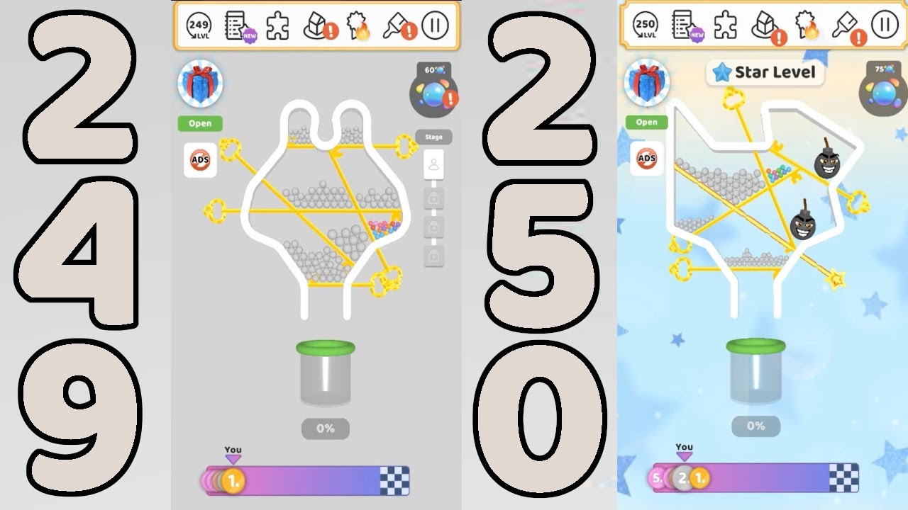 Pull the Pin Level 249 & 250 YouTube