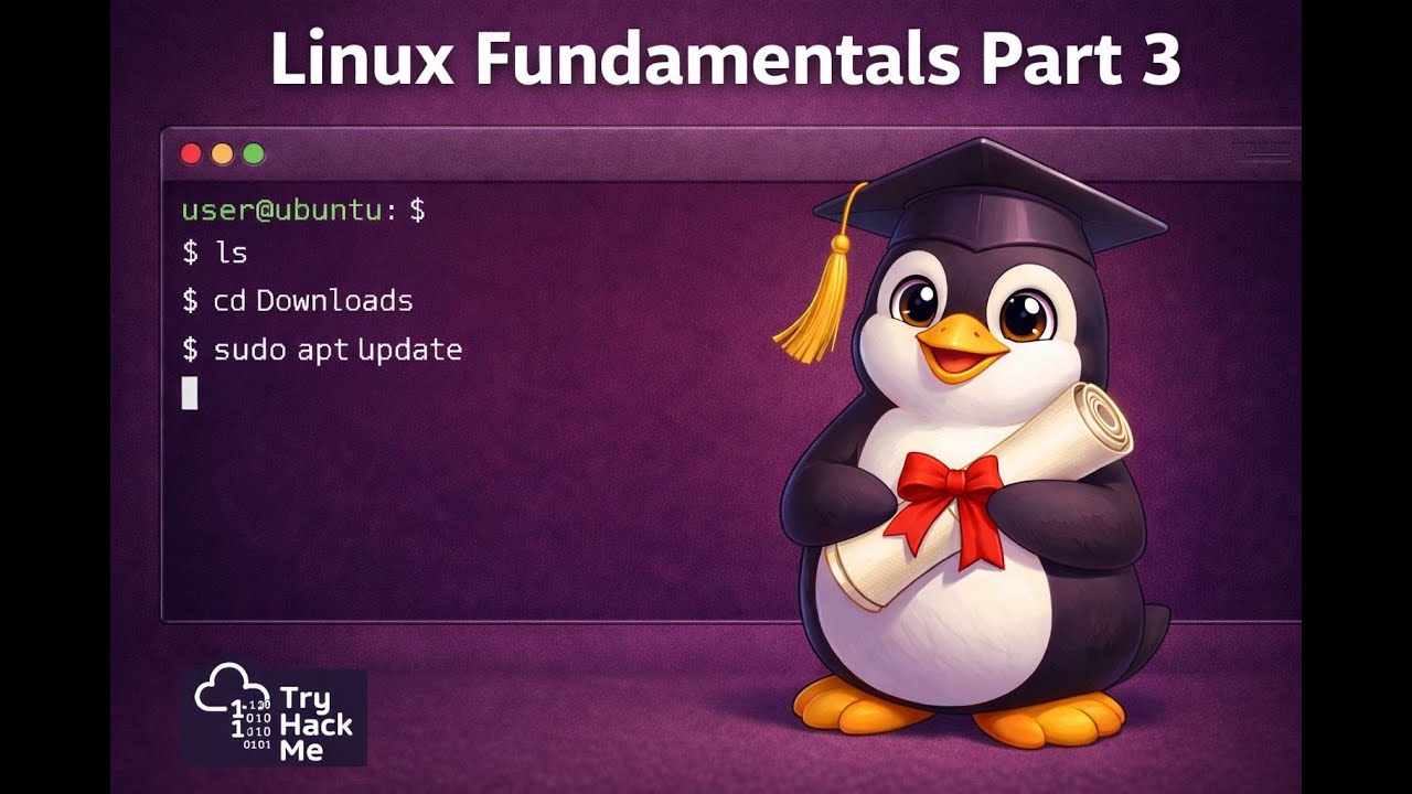 TryHackMe Linux Fundamentals Part 3 tutorial