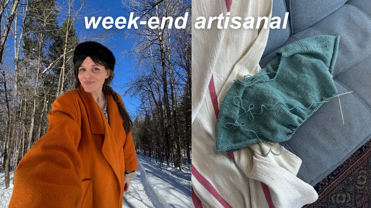 bonjour février❄️un week-end à tricoter, jouer dehors & célébrer Imbolc