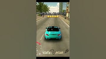 LOW vs MEDIUM vs MAX GRAPHICS- CAR PARKING MULTIPLAYER #shorts