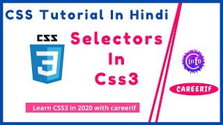 Selectors in CSS. Simple Selector in CSS.  Css3 Tutorial in Hindi (Part-2)