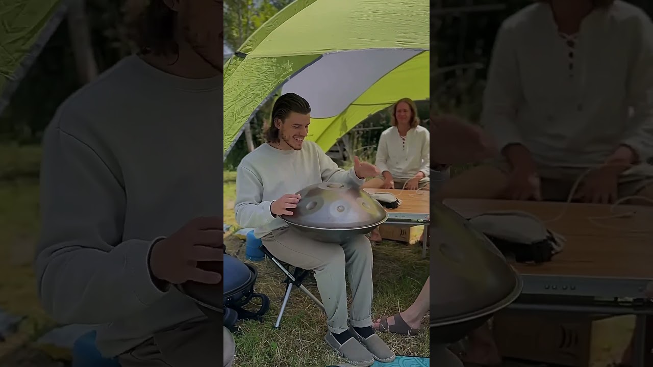 This jam with @konstantin.roessler  was nothing but fire! 🔥 #handpan #jam #flow #nature
