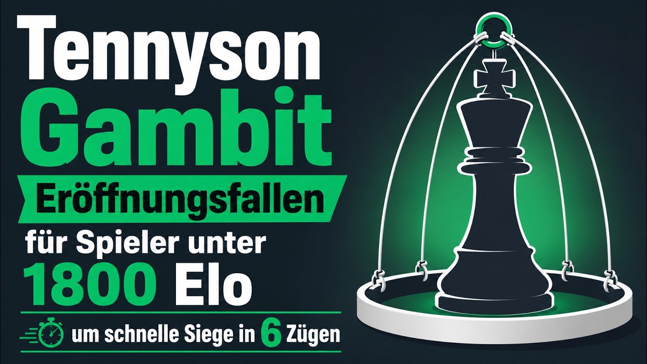 Tennyson Gambit Eröffnungsfallen für Spieler unter 1800 Elo um schnelle Siege in 6 Zügen