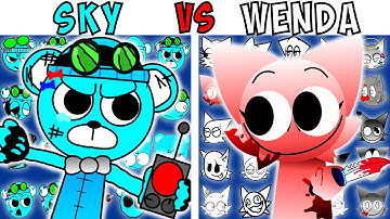 ALL SKY VS WENDA TEST | FNF Character Test | Gameplay VS Playground