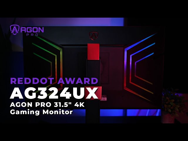 AOC Agon PRO AG324UX 32'' Gaming Monitor, 4K UHD Resolution, 144Hz 1ms,  USB-C Docking, Built-in KVM, DisplayHDR 400, Console Gaming Ready