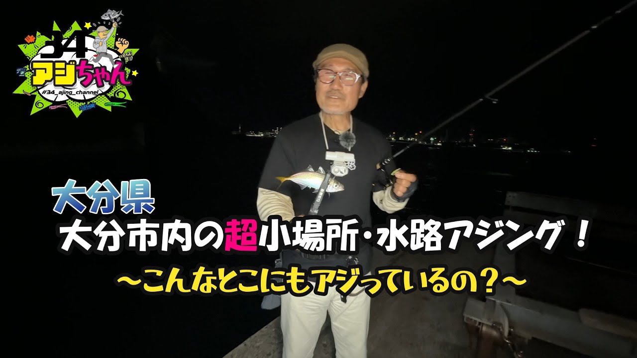 こんなところにアジ！？大分市内の超小場所水路アジング！