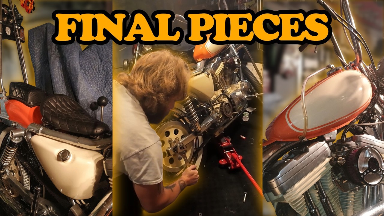 2002 Sportster Chopper Build: Solo Seat & P-Pad, Belt, Rear Brakes & Custom Fuel Sight Tube!